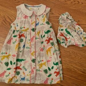 Baby Boden jungle safari animal print Dress 18-24 mo